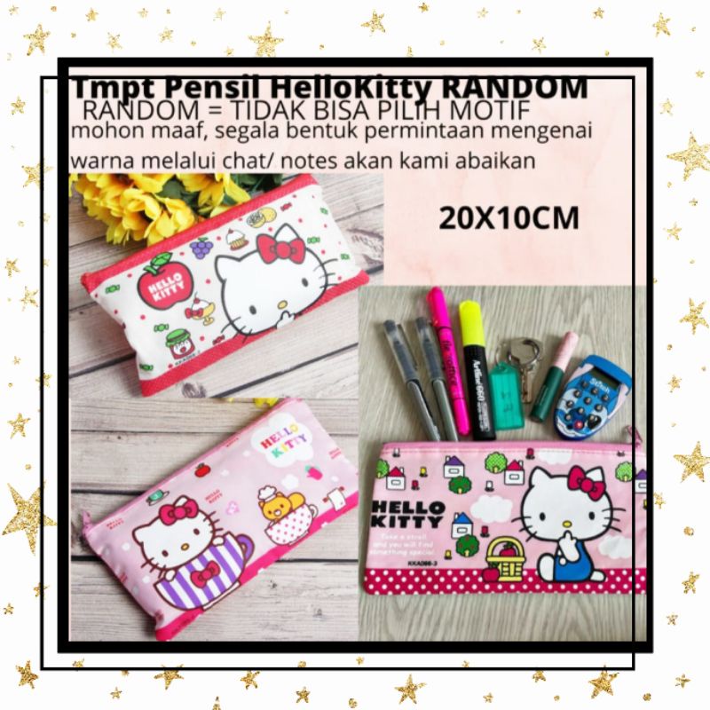 

TEMPAT PENSIL MOTIF HELLO KITTY| ALAT TULIS