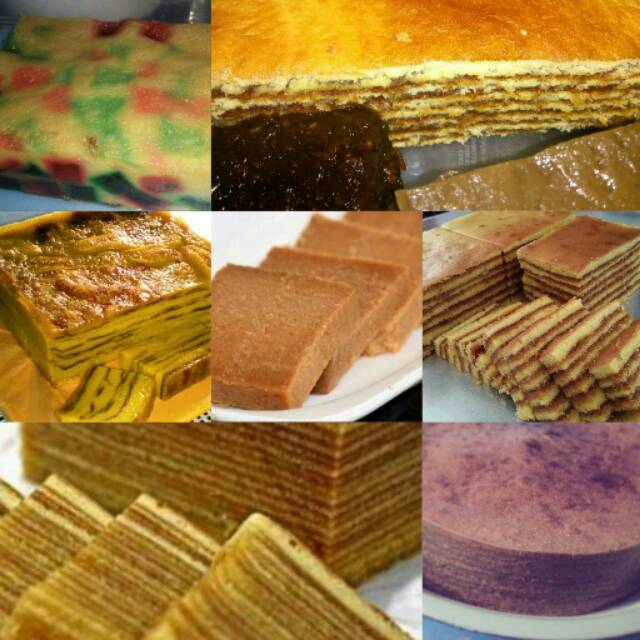 Kue Khas Palembang Maksuba, Kue 8 Jam, Engkak Ketan, Engkak Kacang, Lapis Nanas