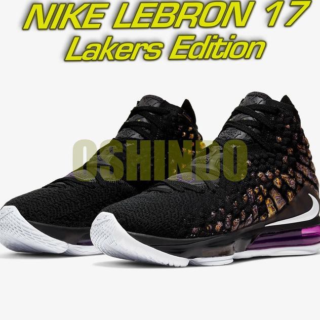 ✨ NEW PRODUK SEPATU SNEAKER✨ SEPATU BASKET NIKE LEBRON 17 LAKERS EDITION ORIGINAL ASLI - 9
