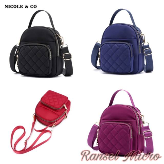 HOT SALE 2021 New Fashion Tas Wanita Tas Backpack Multifungsi Model Chibao Bordir