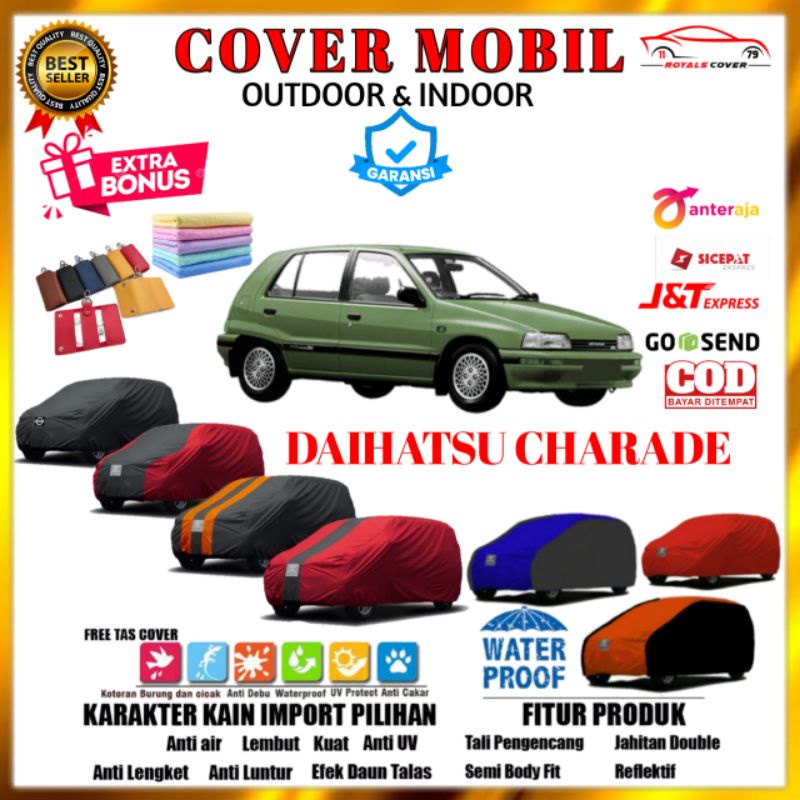 Body Cover Mobil Daihatsu Charade G11 , Sarung Mobil Daihatsu Charade G11 / Tutup Selimut Mantol Kerudung Jas Pelindung Mantel Penutup Mobil Daihatsu Charade G11 Outdoor Anti Air Waterproof