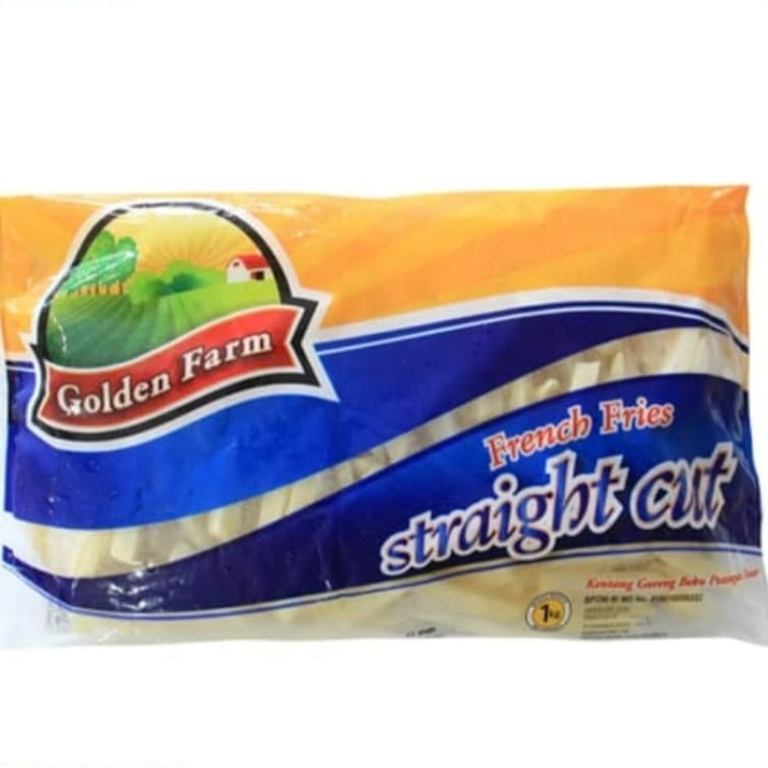 

GOLDEN FARM FRENCH FRIES STRAIGHT CUT (pack 1kg)