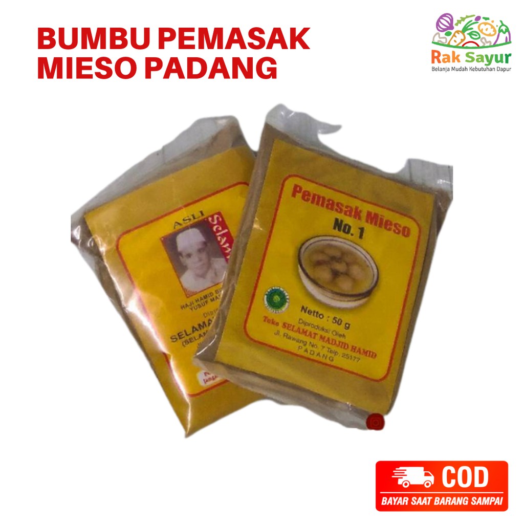 

Bumbu Pemasak Mieso Bakso Padang Asli 50gr Bumbu Dapur Minang Instan Masak Rak Sayur Padang