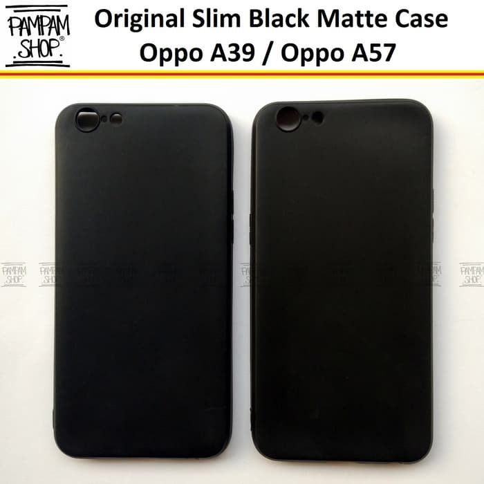 BARU !! Case Slim Black Matte Oppo A59 F1S Ultrathin Ultra Thin Hitam Casing