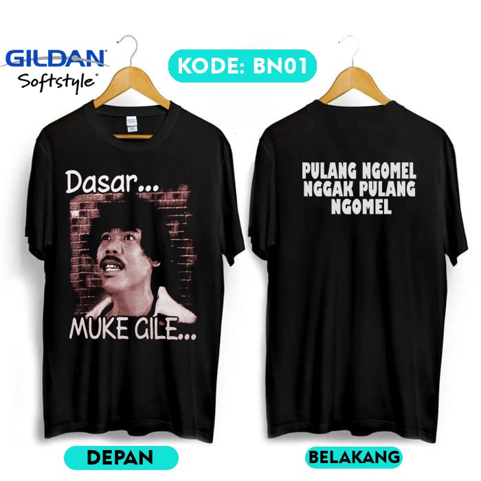 Kaos benyamin s muke gile original gildan bn01