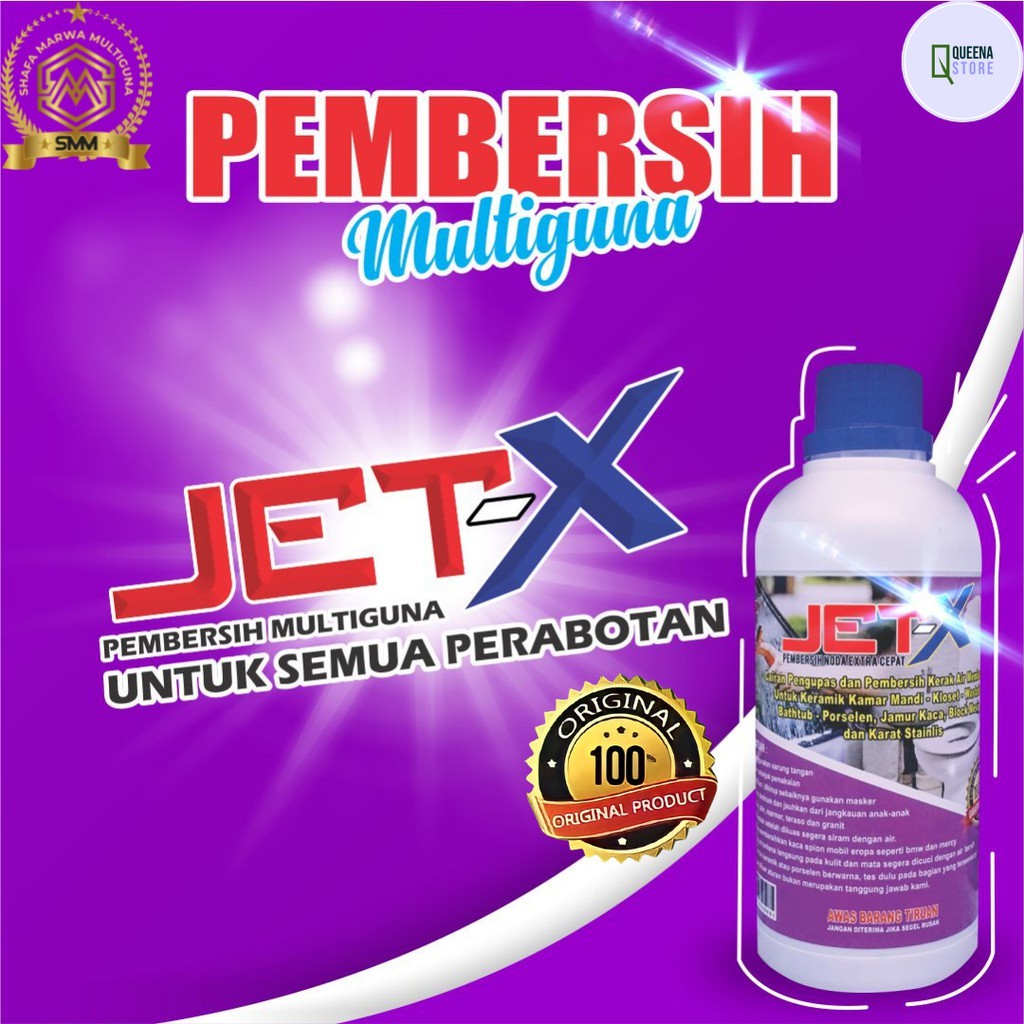 JET-X Pembersih Multiguna - Pembersih Kerak Kaca Aquarium 500ML ORIGINAL