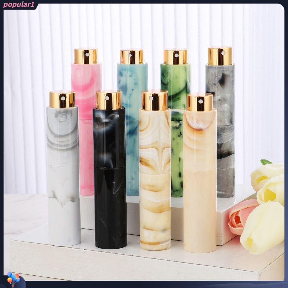 Botol Parfum Kosong Isi Ulang Model Semprot Bahan Aluminum Motif Marmer Ukuran 10ML Untuk Travel