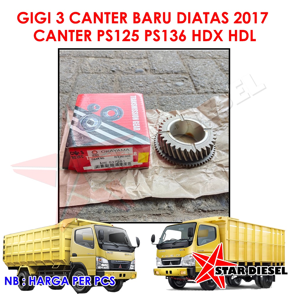 GIGI 3 CANTER PS125 GEAR 3 MITSUBISHI CANTER PS136 GIGI 3 COLT DIESEL CANTER OKAYAMA GIGI 3 TRANSMIS