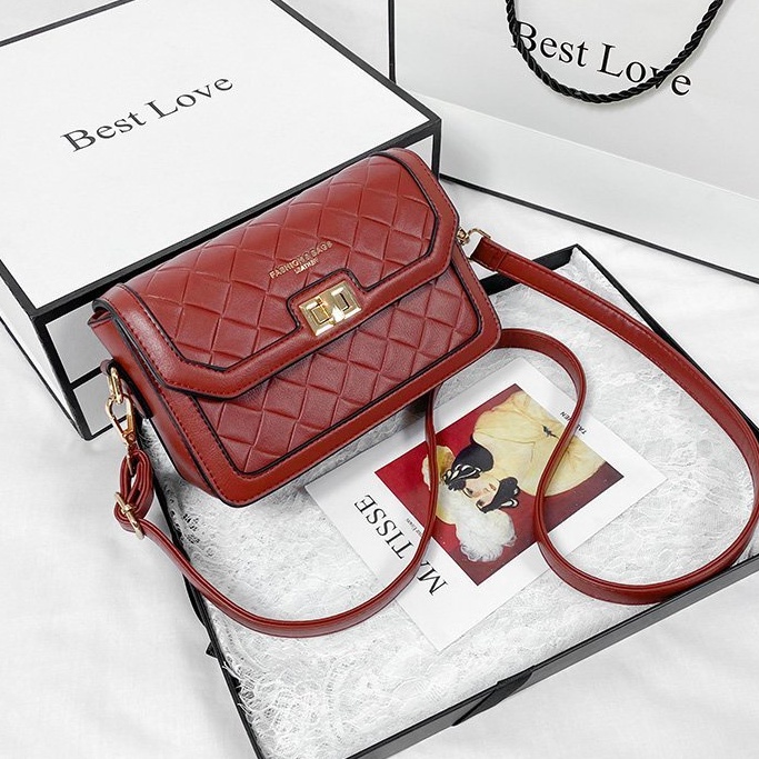 ( 2PC 1KG ) GTBI998877640 New Arrival  !!!  Tas Selempang Wanita Import   Terbaru