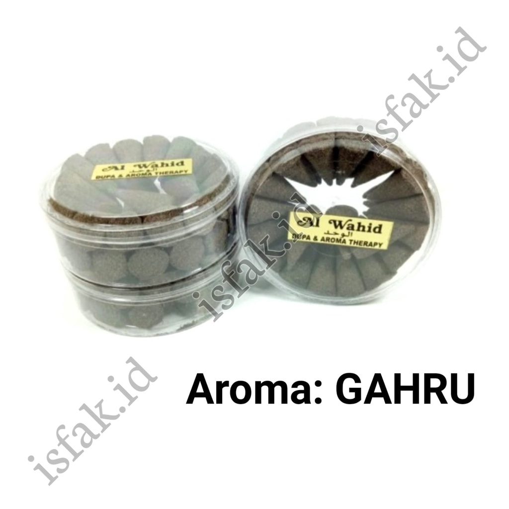 Dupa Kerucut AL Wahid Buhur Krucut Alwahid Isi 40pcs Aroma Gahru Wangi Cendana Bukhur Gaharu Menyan Toples Besar