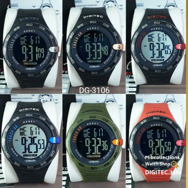 Jam Tangan Pria Sport Digitec DG-3106 Original Touch Screen Include Box Digitec Fullset Anti Air
