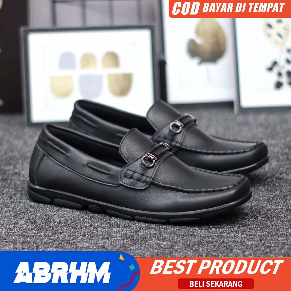 Sepatu Casual Loafers Pantofel Pria Kerja Kantor Semi Formal ABRHM lOAF