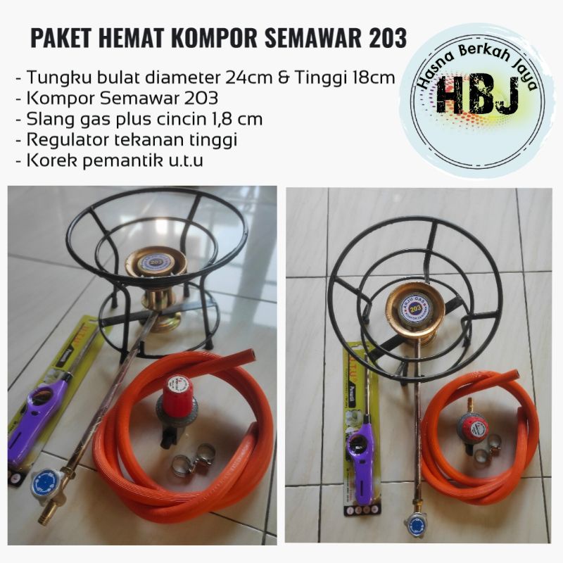 KOMPOR SEMAWAR 203 1SET |  KOMPOR JOSS 1SET | TUNGKU BULAT KOMPOR SEMAWAR