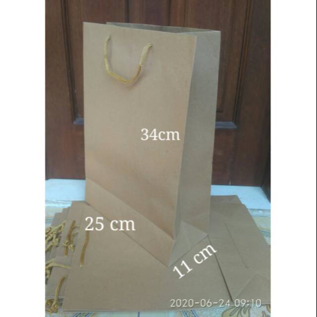 

Paper bag polos coklat