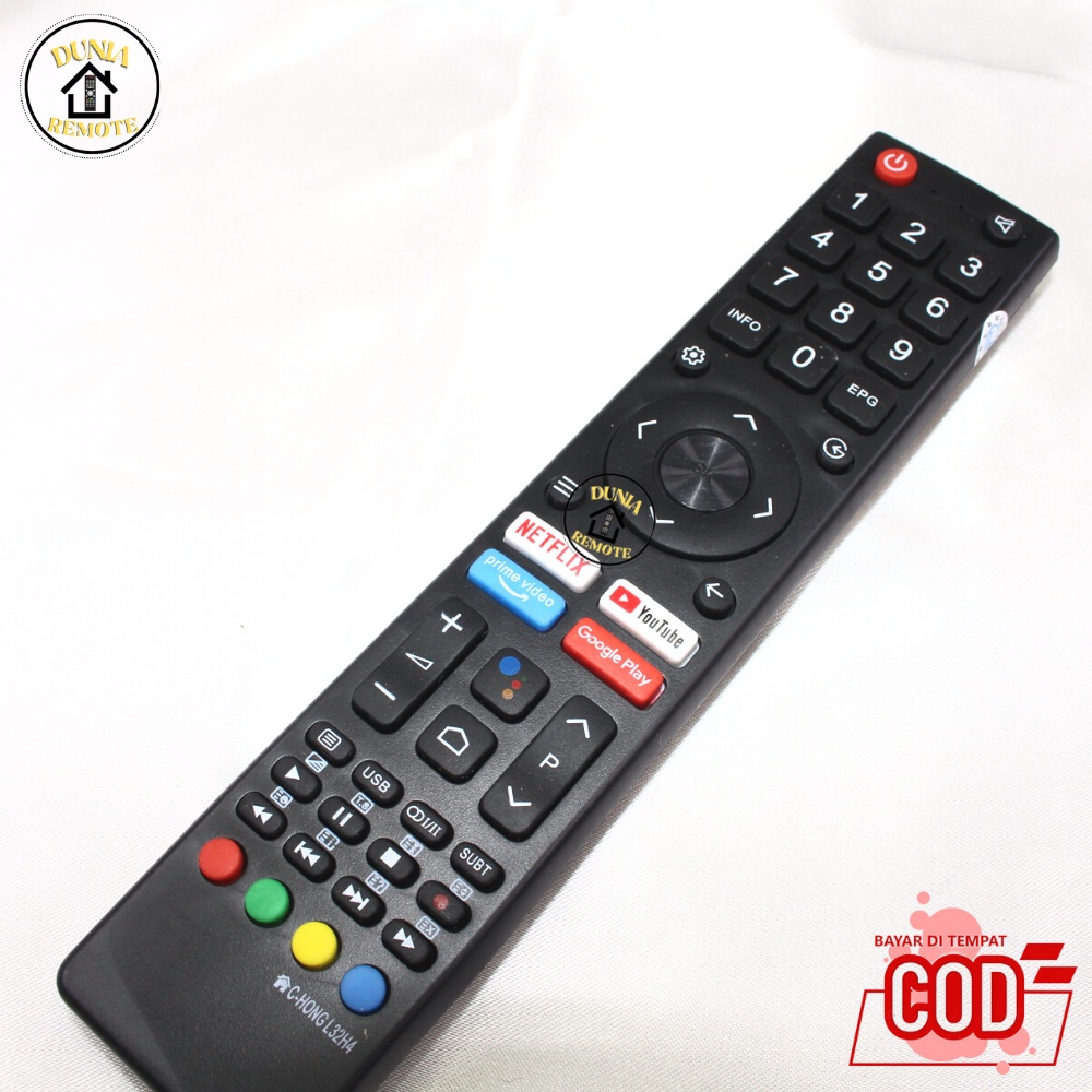 Remot Remote TV CHANGHONG Android Smart TV Led lcd L32H4 Tanpa setting