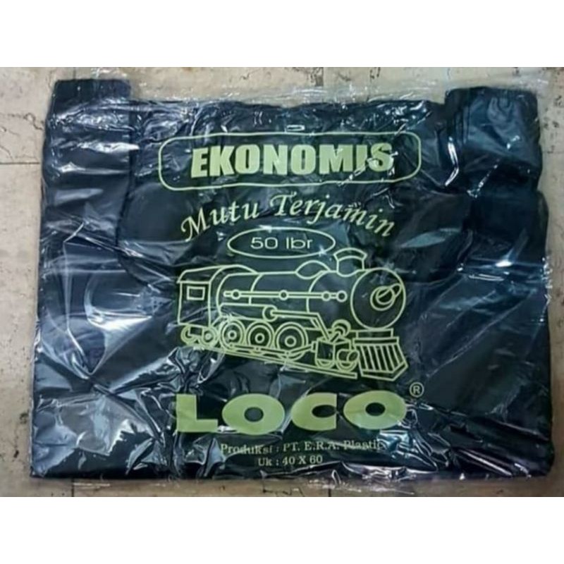 

Kantong plastik Loco Ekonomis 40 × 60 ( 50 Lembar )