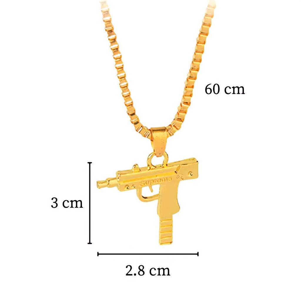 Kalung UZI / UZI Necklace Kalung Pria Murah Aksesoris Kalung Emas