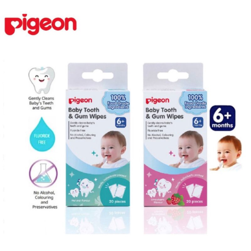 Pigeon Baby Tooth and Gum Wipes-Kassa Lidah Gusi dan Gigi Bayi 6m+