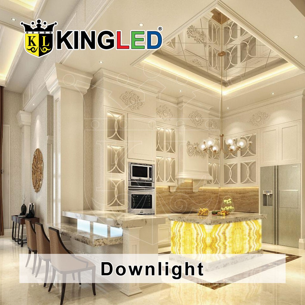 KINGLED Lampu Plafon LED 3 Color 7 Watt, 12 Watt, 18 Watt / Recessed DownLight LED