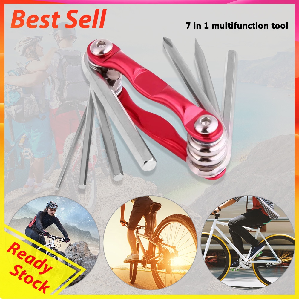 7 in 1 Bicycle Repair Tools Portable Multifunctional Maintenance Tool Kits