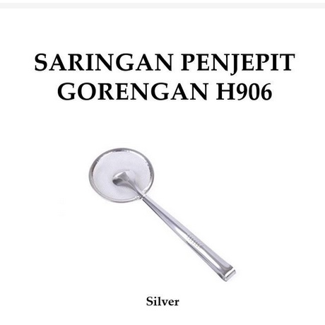 H906 Jepitan Gorengan Tirisan Minyak / Saringan Penjepit Gorengan 2 in 1 /Alat Masak Serbaguna