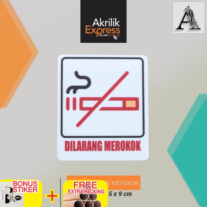 Grosir Sign dilarang merokok / Sign no smooking /