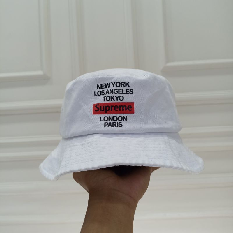 topi bucket hat supreme second murah