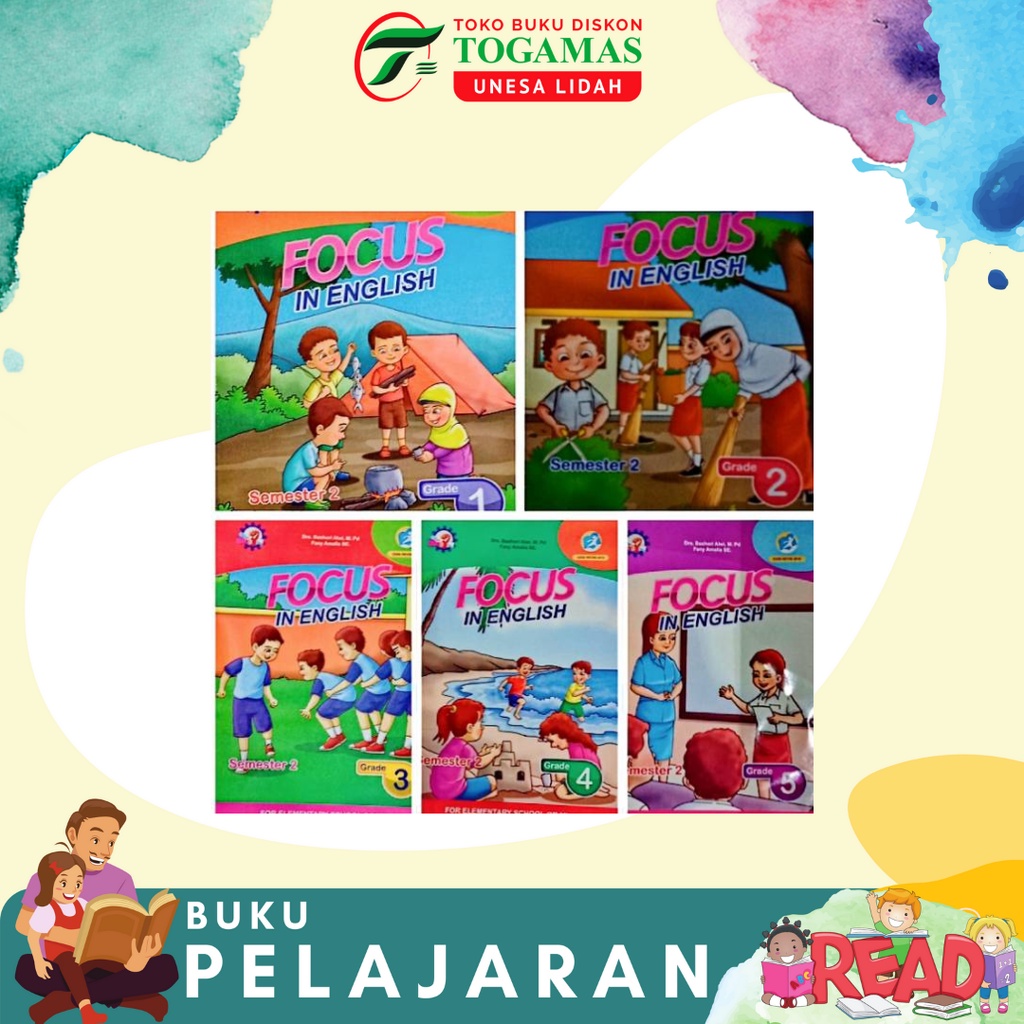 FOCUS IN ENGLISH SD/MI KELAS 1, 2, 3, 4, 5, 6 SEMESTER 1 &amp; 2 K2013 ED. REVISI 2018