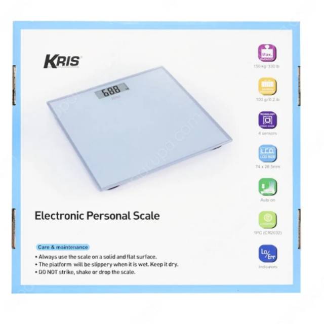 Timbangan Badan Digital KRIS Eb9460 - Putih