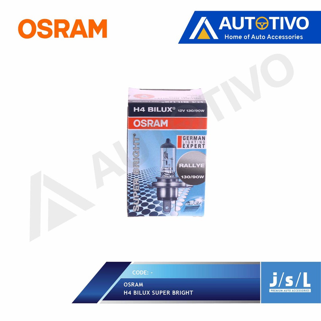 Lampu Mobil H4 Bilux Super Bright 12V 130/90 Watt OSRAM