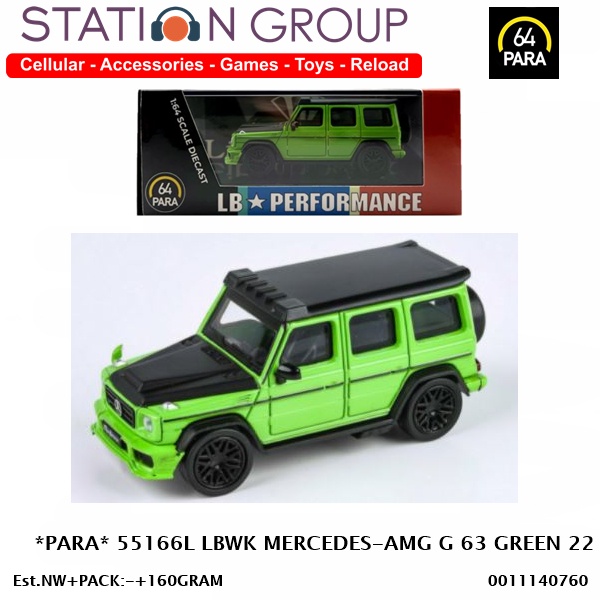 PARA 55166L LBWK MERCEDES-AMG G 63 GREEN 22 - DIECAST