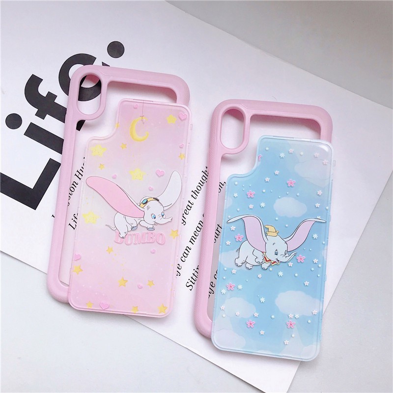 Casing iPhone Gajah Terbang Dumbo iPhone 7plus 6 splus Case iPhone8plus Case Kartun iPhone 6 6 s 7 8 Plus X XS 11 Pro Max ProMax Pelindung Mobile cover