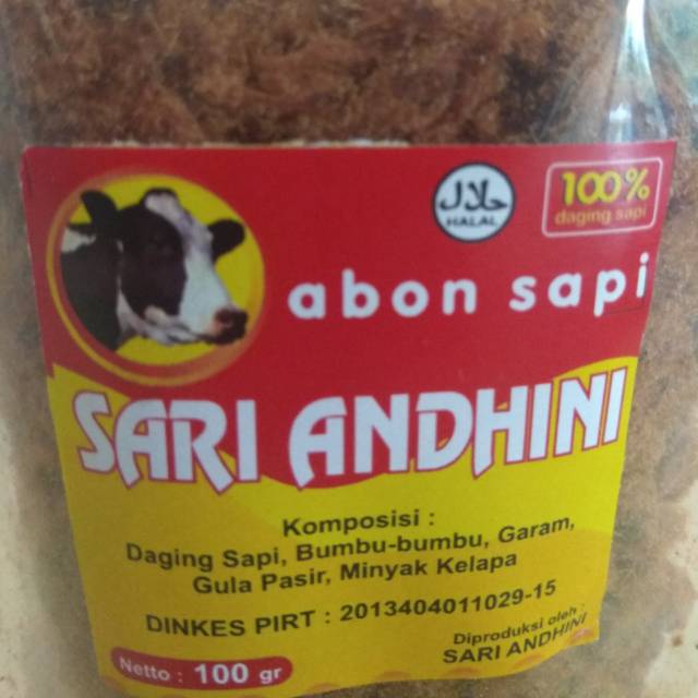 

Abon Sapi Asli Sari Andini 100 gram