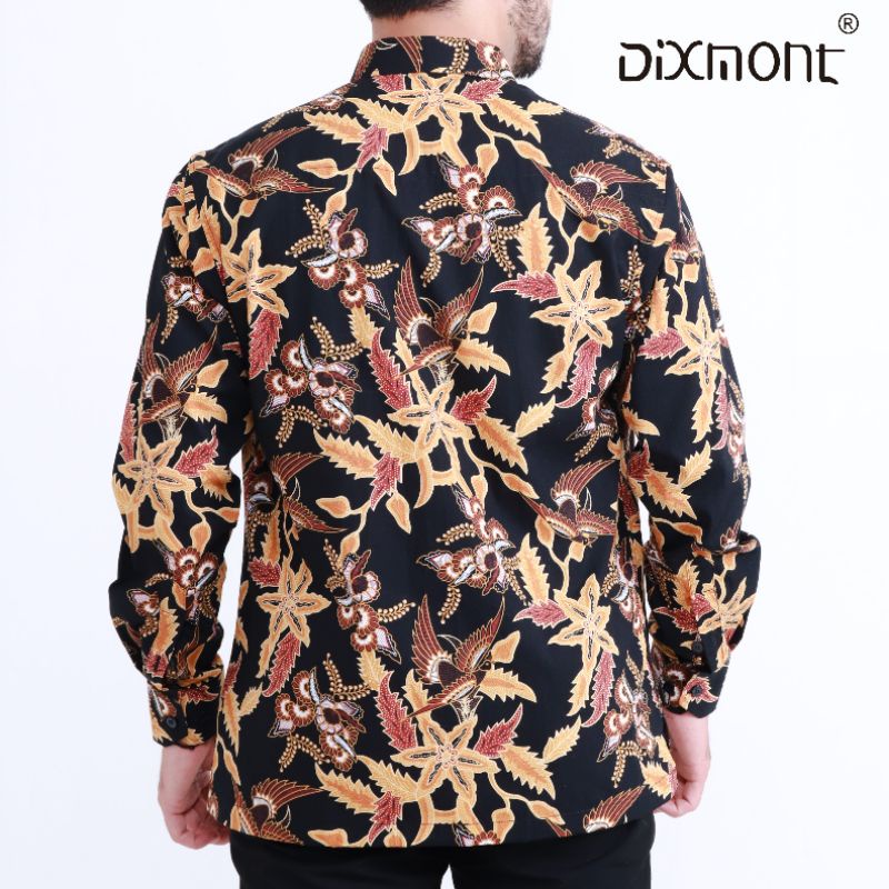 Dixmont Kemeja Pria Batik Panjang Hem BL04221