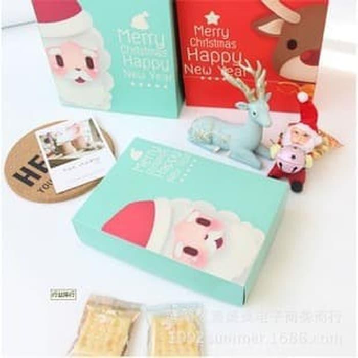 

PROMO - Box kotak motif Santa hampers pACKING bingkisan HADIAH NATAL