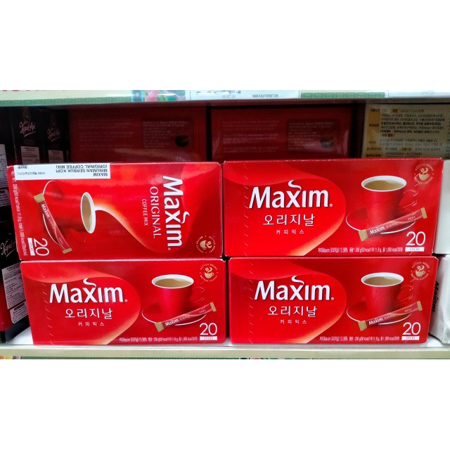 

MAXIM ORIGINAL COFFEE KOREA ISI 20 PCS