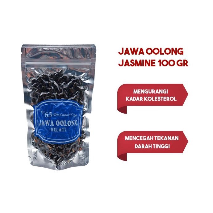 

[ COD ] Teh 63 Jawa Oolong Melati 100 gram PRODUK TERBATAS Kode 1235