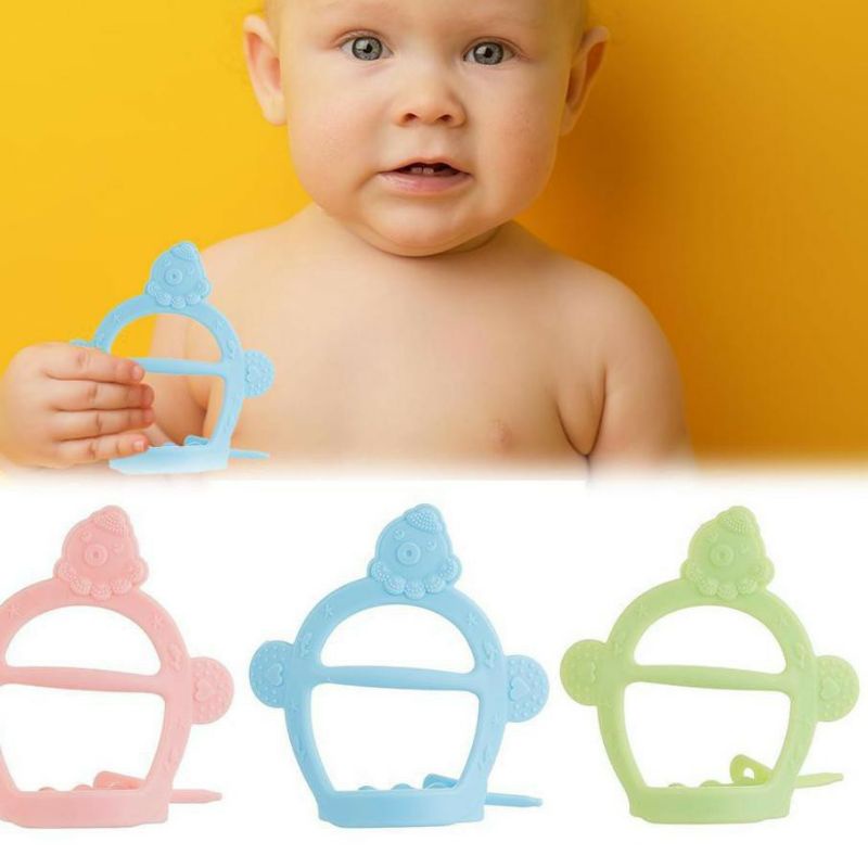 Teether bayi silikon/ Teether Gelang silicone/ Gigitan Bayi Bentuk Gelang fruit feeder