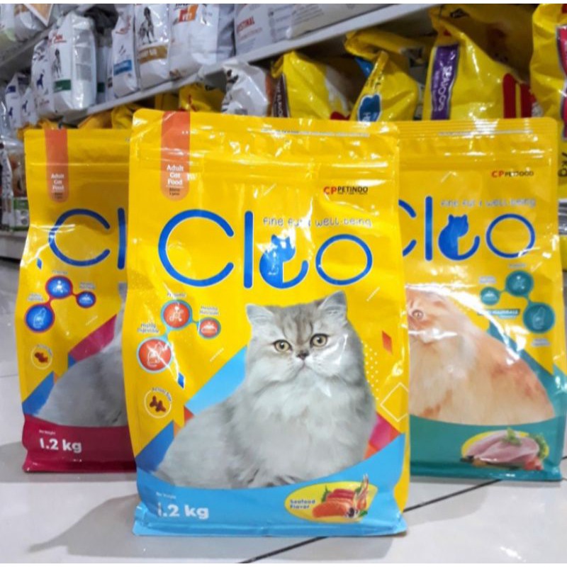 makanan kucing Cleo adult seafood 1,2 kg freshpack