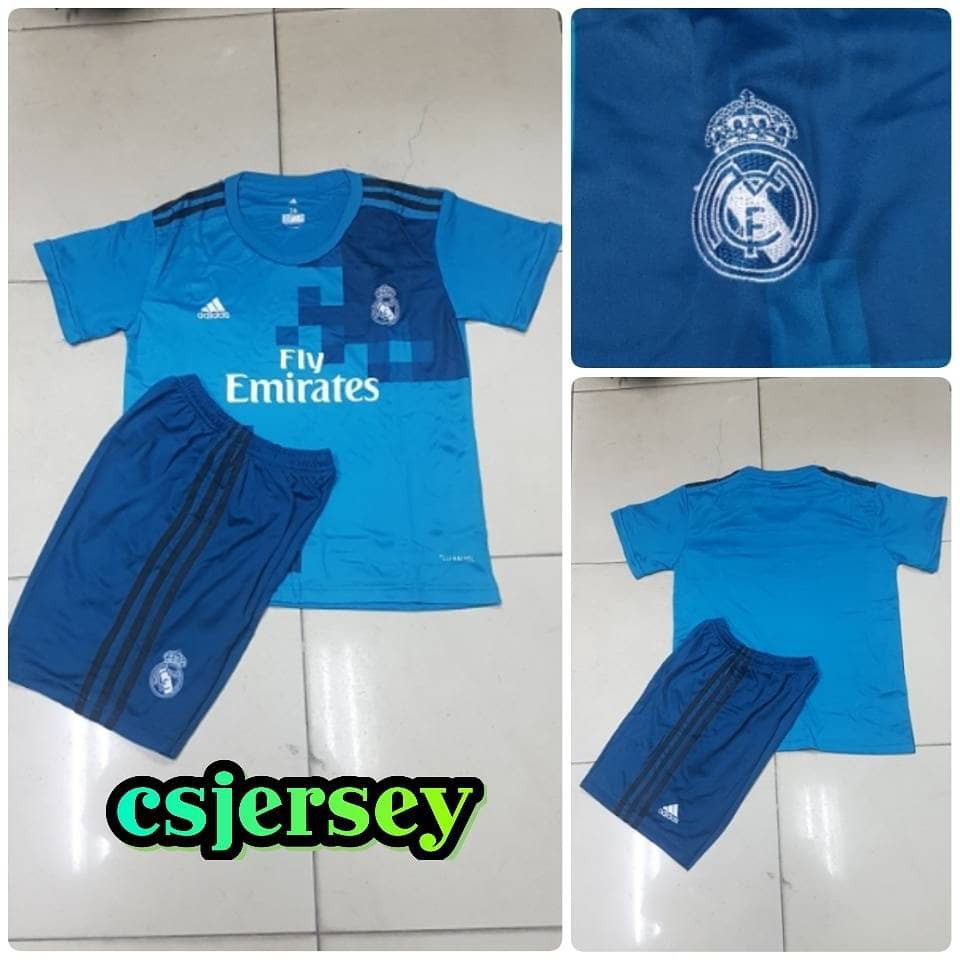 EXCLUSIVE Jersey Real Madrid Third Kids Anak 2017 2018 Baju Bola Terbaru TERLARIS