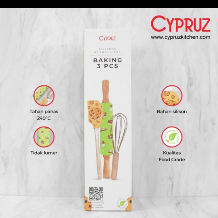 Set Spatula Rolling Whisk/ Utensil Set/baking Merk Cyprus