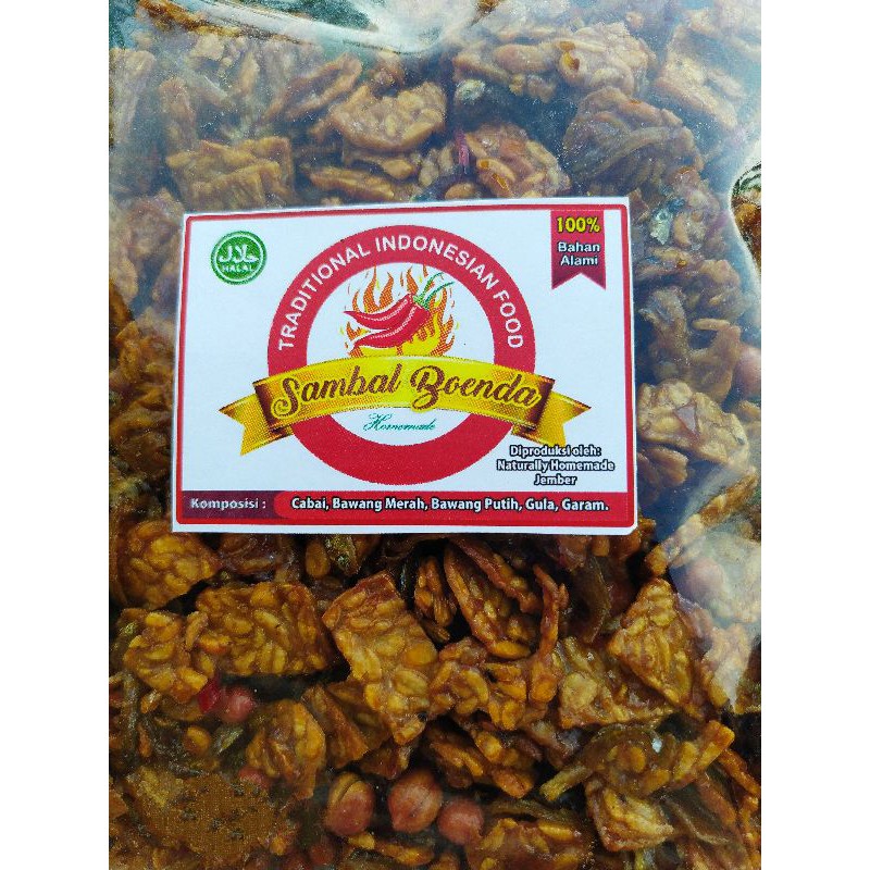 

SAMBAL BOENDA KERING TEMPE TERI KACANG