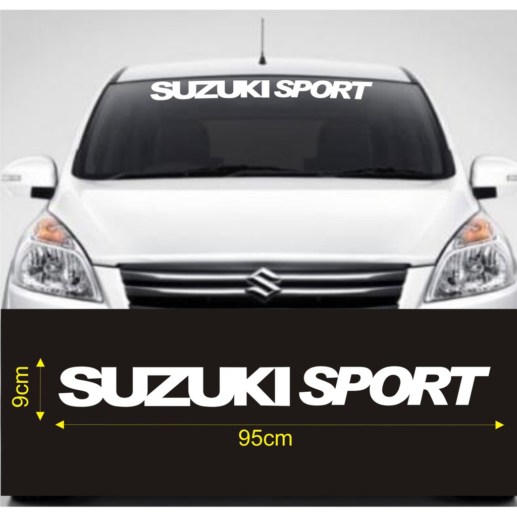 Stiker Kaca Depan Mobil Suzuki Sport Windshield Cutting Stiker