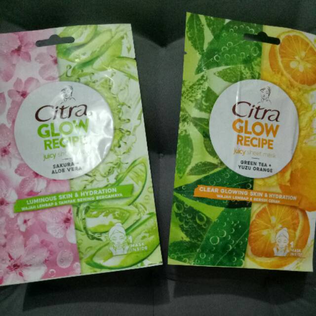 Citra Glow Recipe Juice Sheet Mask