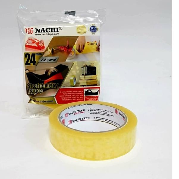 

◊ Nachi Selotip Stationery Nachi Yellow Dus 24 mm x 72 yard (6 Pcs) ✿