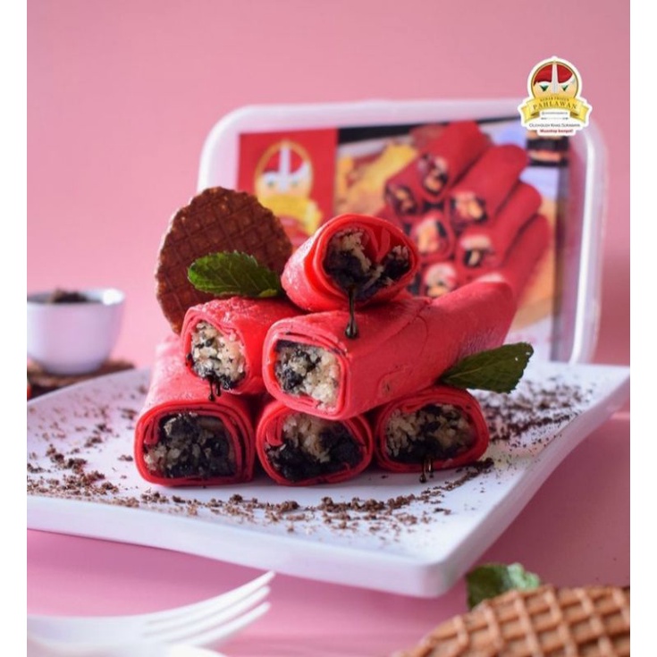 

Kebab Pahlawan Red Velvet 10pcs / Kebab Pisang coklat