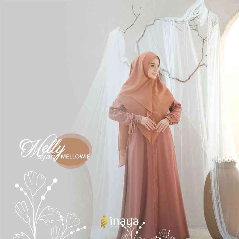 MELLY SYAR'I BY INAYA / GAMIS SET KHIMAR / GAMIS SET SYARI