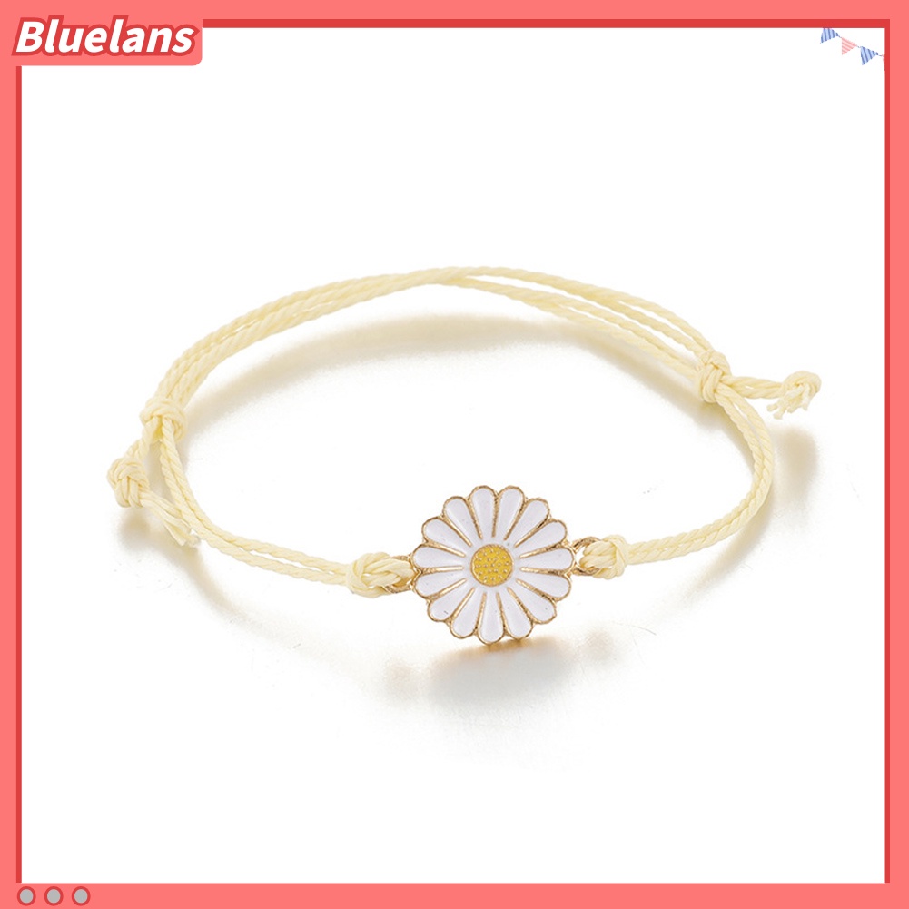 Bluelans 3Pcs Bohemian Women Flower Bead Charm Rope Bracelet Bangle Jewelry Gift