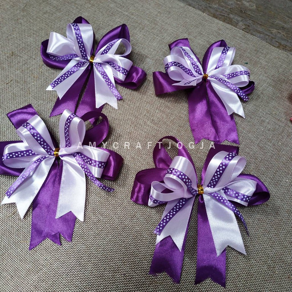 

Pita Polkadot Hias Premium 12 cm/Ready Selalu/Pita Besek/Pita Satin Siap Pakai/Pita Hias/Pita Kain