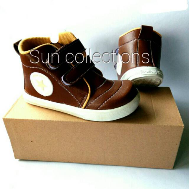 Sepatu Formal anak pria semi Boot